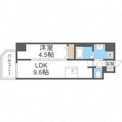 スプランディッド難波WESTの物件間取画像